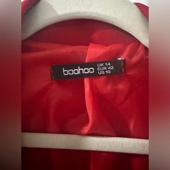 BOOHOO JERSEY KNIT DOUBLE BREASTED BLAZER - Picture 7 of 8